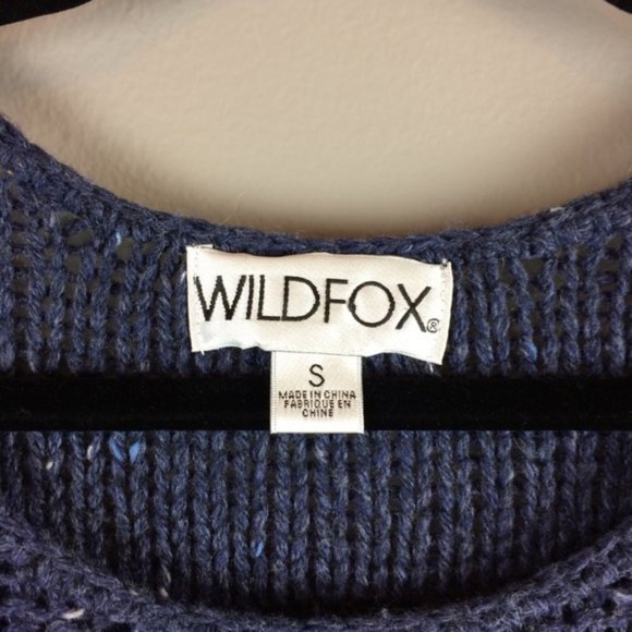 WILDFOX Estate Color Block stripe knit Sweater in Oxford size Small - Picture 8 of 11